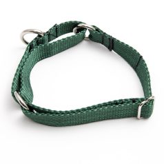 martingale collar - green poly