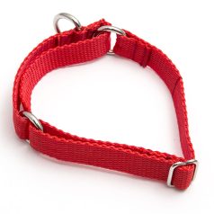 martingale collar - red poly